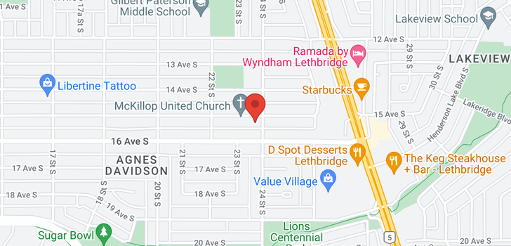 map of 1508 24 Street S